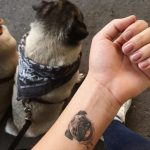 pug tattoo by Getsy Torres