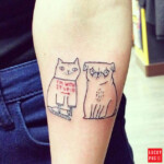 Gemma Correll I'm with Stupid tattoo on Molly Gisela
