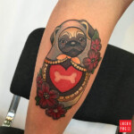 Russian doll tattoo by Debora Cherrys at Moscow Tattoo Convention 2016