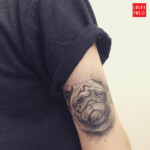 Noah the pug tattoo on Jenny Wiscombe