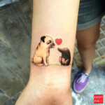 Pug and Mole Tattoo by Cos Tam Na Ludziach