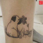 Leg Pug Tattoo of Benitobodoquepug