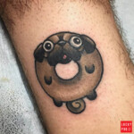 Donut Pug Tattoo - by Christina Hock of the Dolorosa Tattoo Company